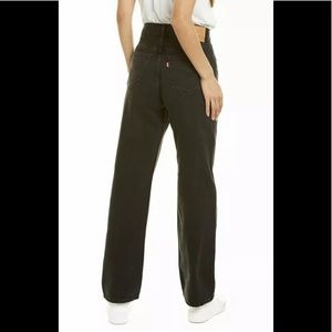 Levi's Premium Loose Straight Leg Black Jeans Black Women’s NWT. MSRP $108.00